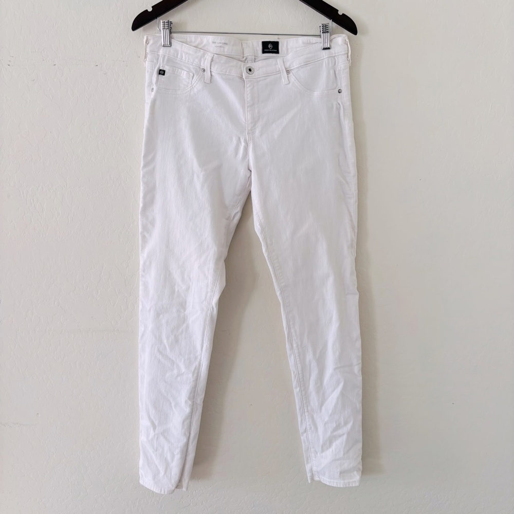 Ag Adriano Goldschmied Women’s White Super Skinny Jeans ‘The Legging’ Size 32 R